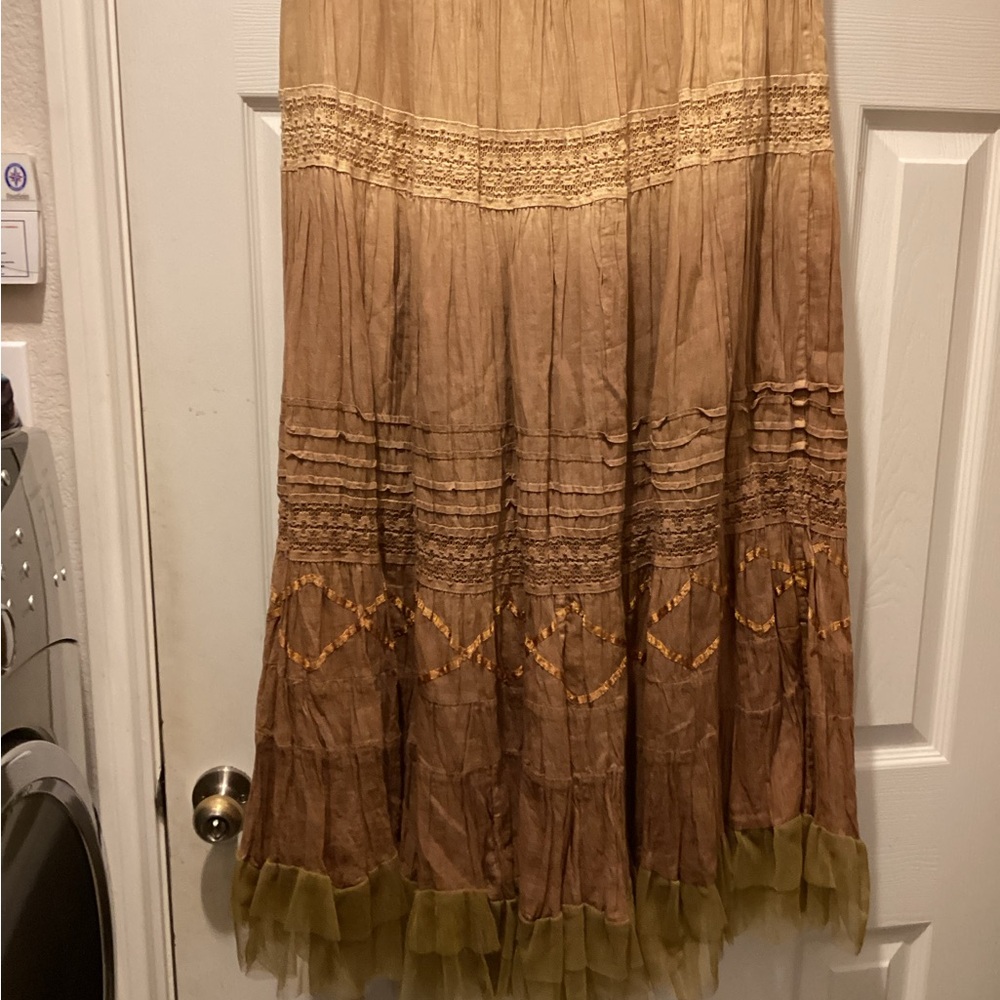 Brown Boho Skirt (L)